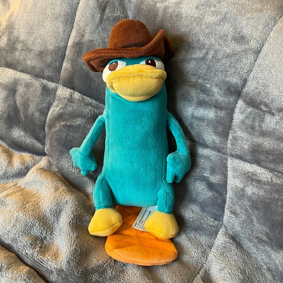 💕 Preloved EUC “Phineas and Ferb” ~ “Perry the Platypus” Plush - Picture 1 of 12